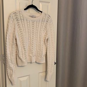 Loft ivory knit sweater